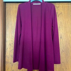 41 Hawthorn deep purple cardigan.